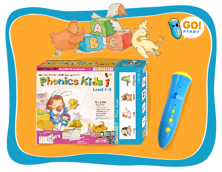 iPEN 全新充電 8GB 點讀筆 + Phonics Kids Level 1-3